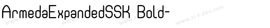 ArmedaExpandedSSK Bold字体转换